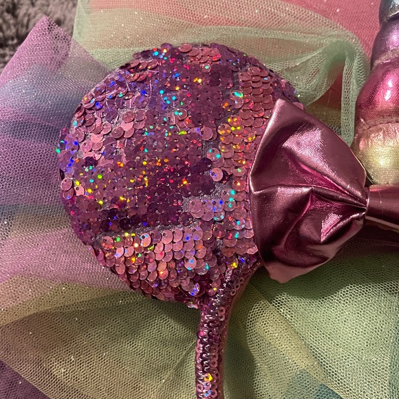 Disney Minnie Mouse Unicorn Princess Ears Mickey PINK Revisable Headband - Picture 2 of 7